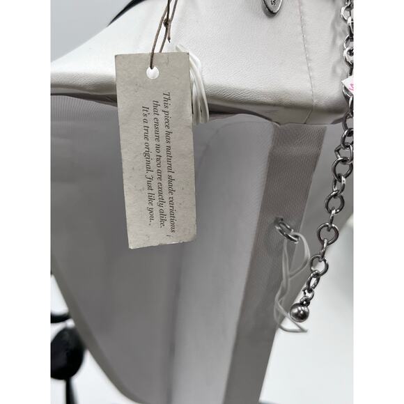 Chicos Turquoise Howlite Black Acrylic Chain Chunky Boho‎ Statement Necklace NWT - Picture 8 of 8